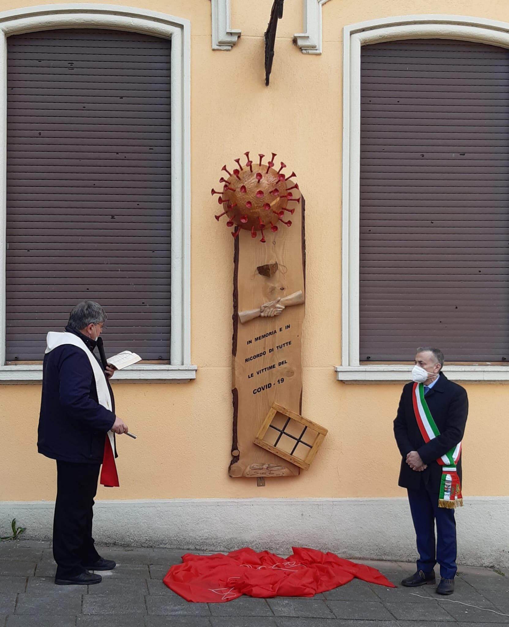 Juri Sgaria, inaugurata opera in ricordo delle vittime del Covid-19